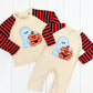 Stripe Pumpkin & Ghost Romper