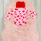 Checkered Heart Romper