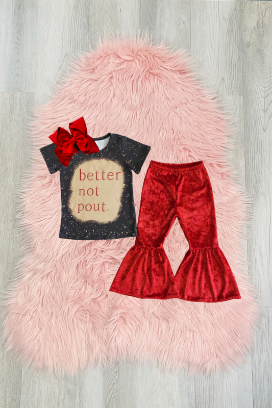 Better Not Pout Pant Set
