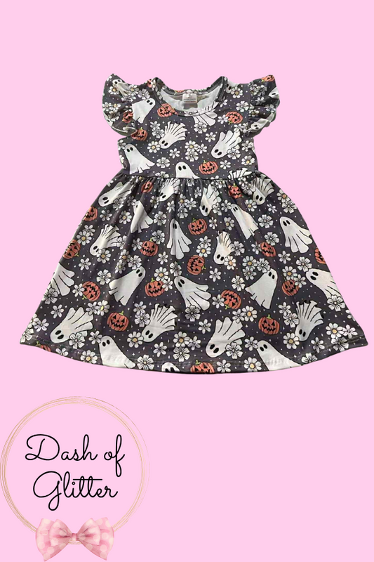 Vintage Floral Ghost Dress