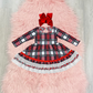 Christmas Lace Plaid Dress