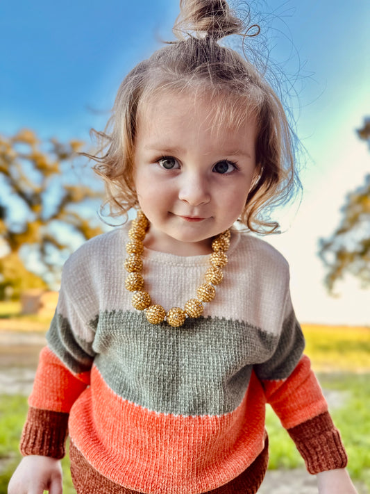 Gold Rhinestone Necklace