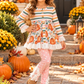 Stripe Polka Dot Pumpkin Pant Set
