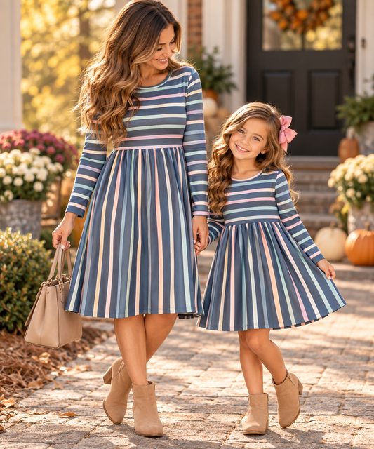 Mom & Me-Stripe Maxi Dress