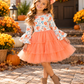 Orange Floral Dress