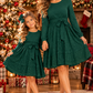 Mom & Me-Hunter Green Dress