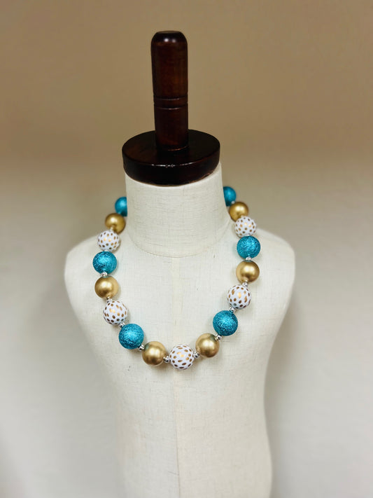 Blue & Gold Necklace