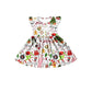 Flutter Sleeve Christmas Favorites Dress