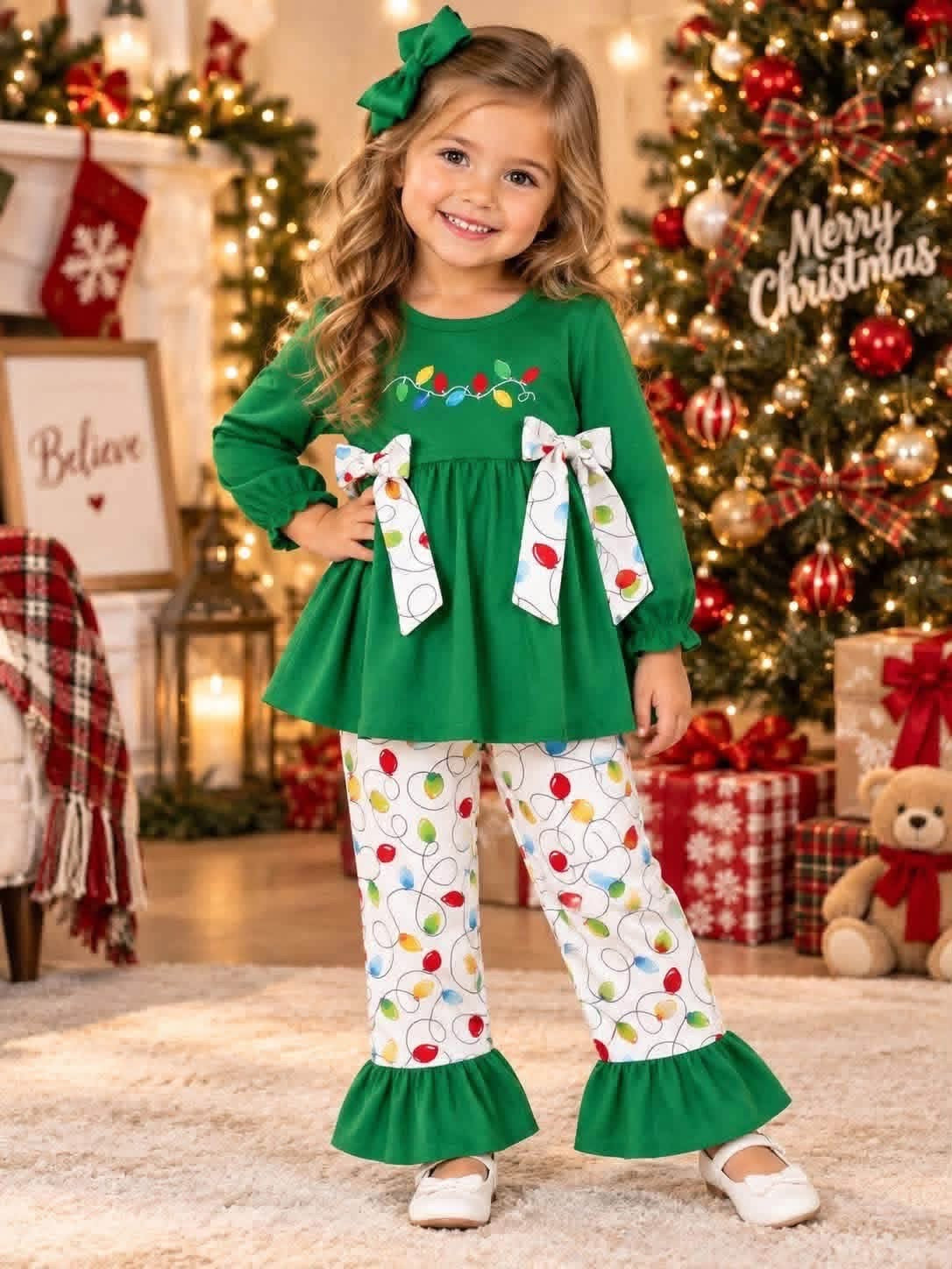 Christmas Lights Pant Set