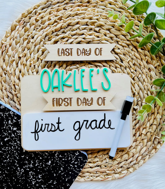 Dry Erase- First Day of School