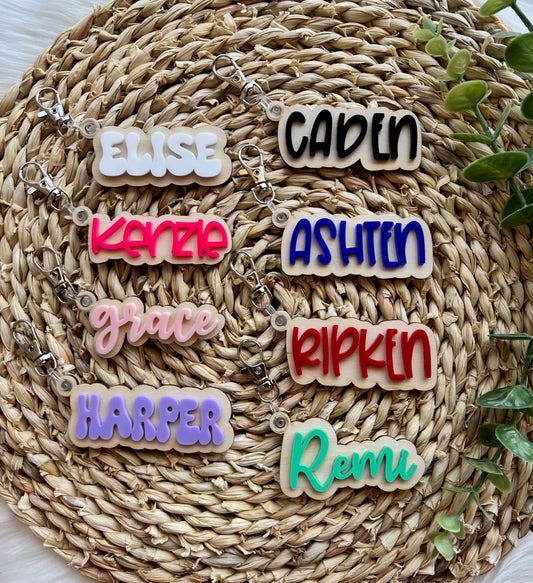 Custom Name Keychain-MANY OPTIONS