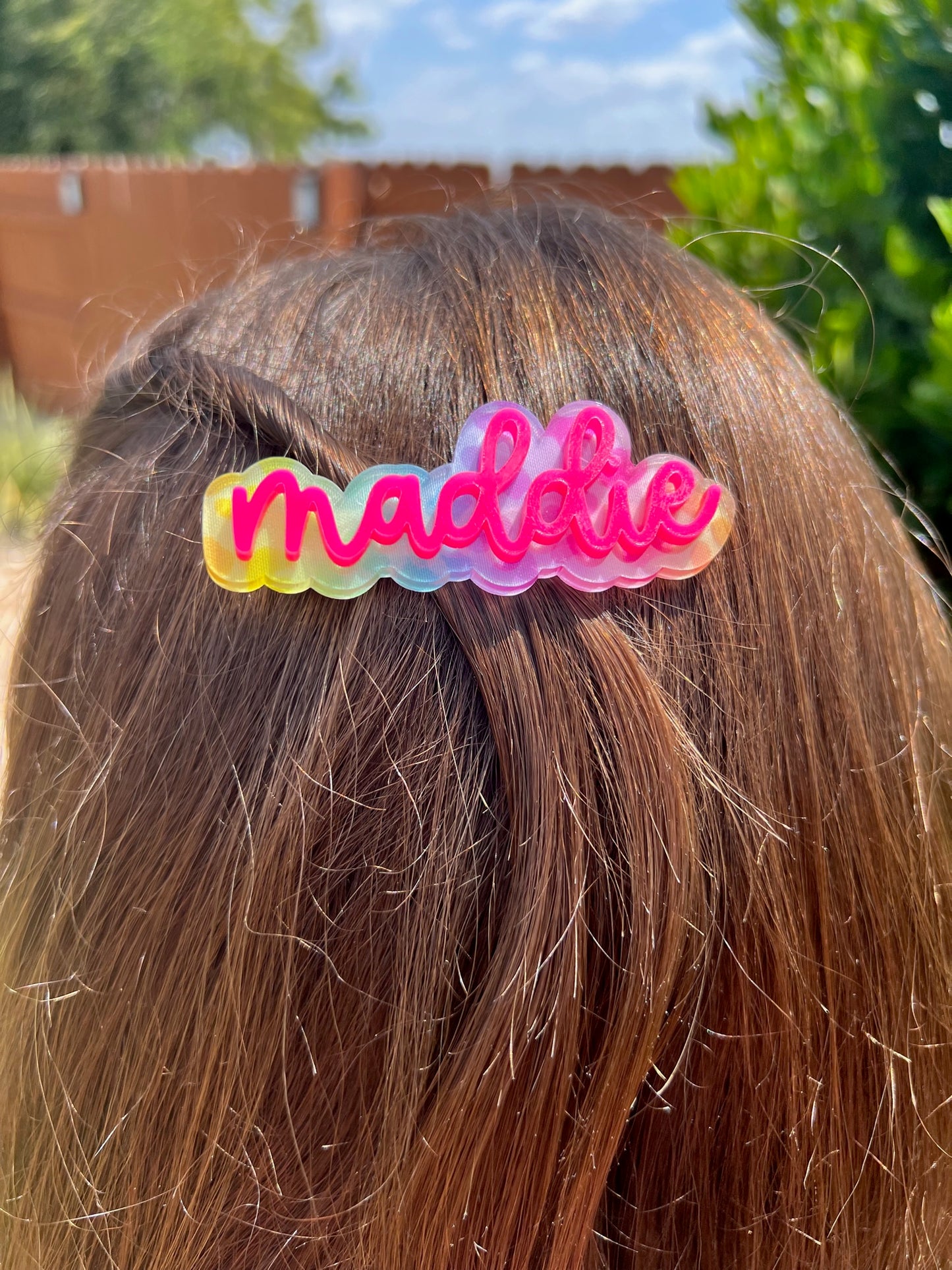 Name Hair Clip- Many Options