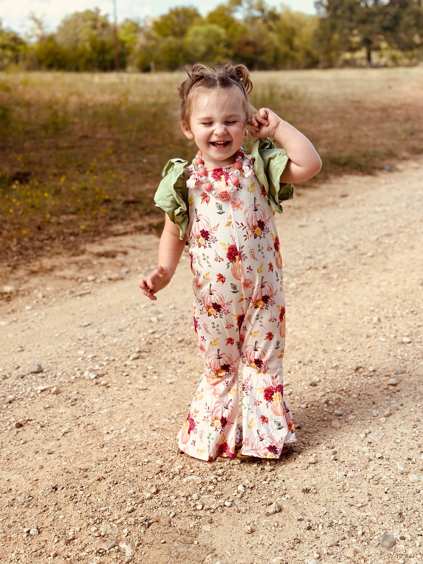 Adalyn Floral Overall Pant Set