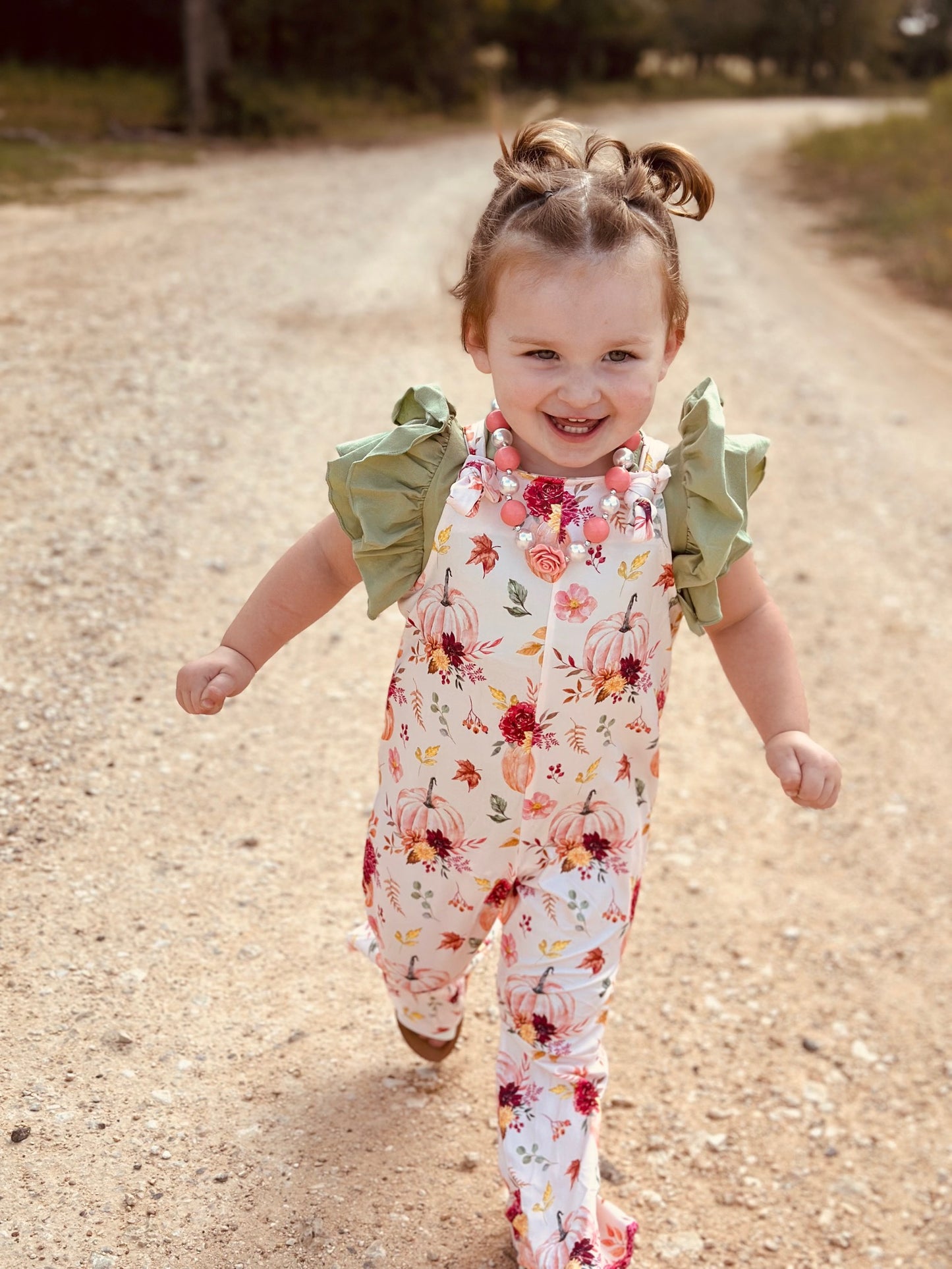 Adalyn Floral Overall Pant Set
