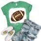 Leopard Football Shirt-MANY COLORS