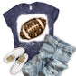 Leopard Football Shirt-MANY COLORS