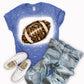 Leopard Football Shirt-MANY COLORS