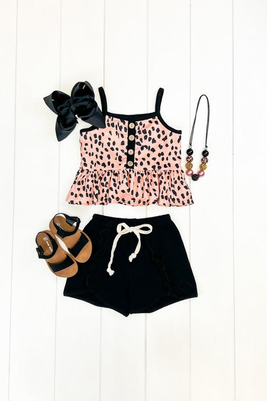 Leopard Short Set