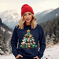 Adult-Crochet Christmas Tree Sweatshirt