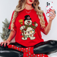 Adult-Fuzzy Festive Snowman