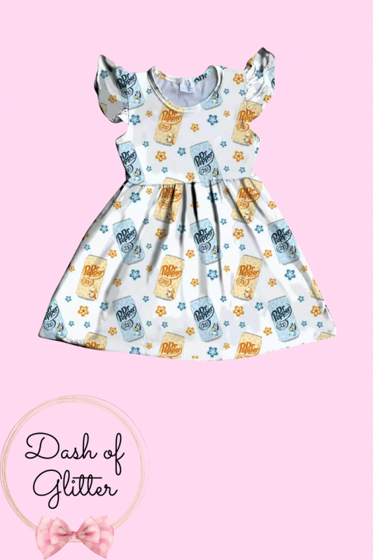 Blue Dog Soda Dress