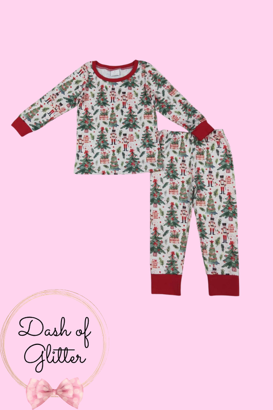 Red & Green Nutcracker Pajamas