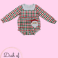 Plaid Santa Romper
