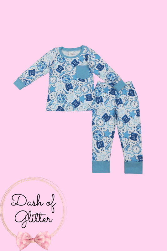 Blue NYE Pajamas