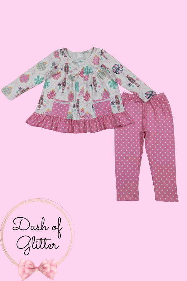 Pink Nutcracker Pant Set