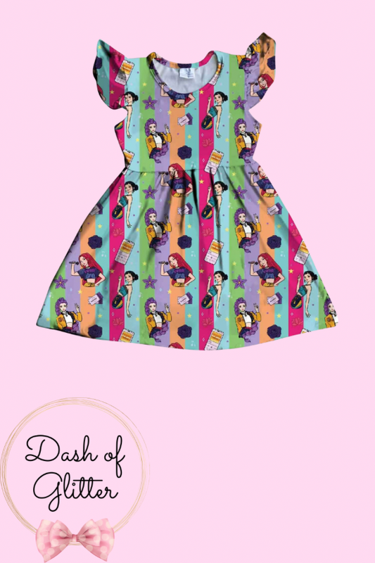 Stripe KPOP Dress