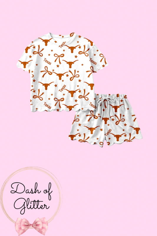 University of Texas Scallop Short Set