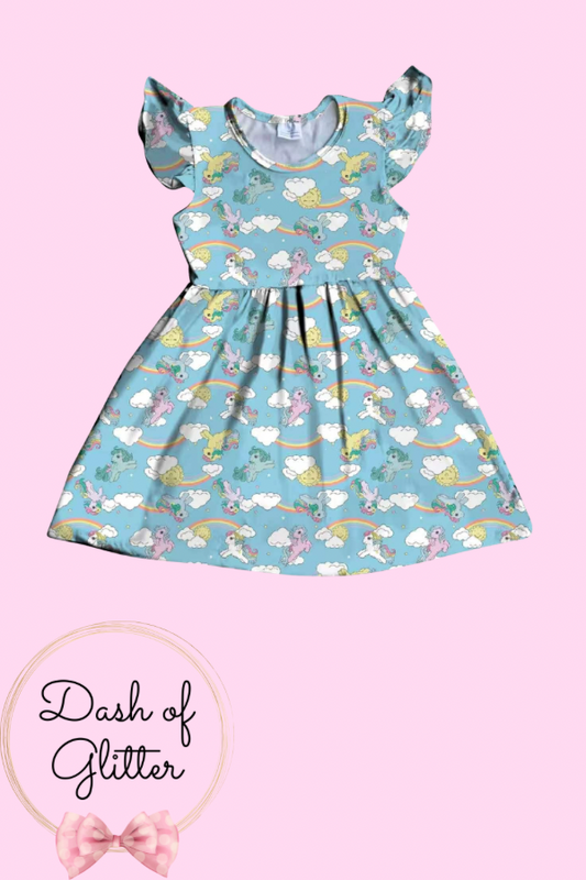 Blue Pony Dress
