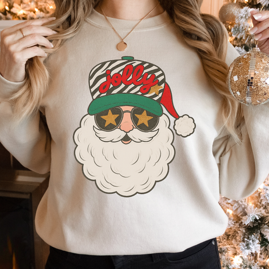 Red Jolly Santa Sweatshirt
