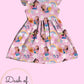 Pink Checkered ABC Dress