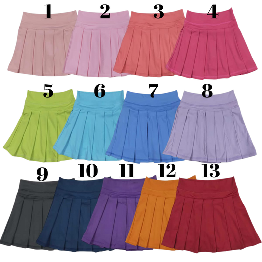 Pleated Active Skirts ( built in shorts)