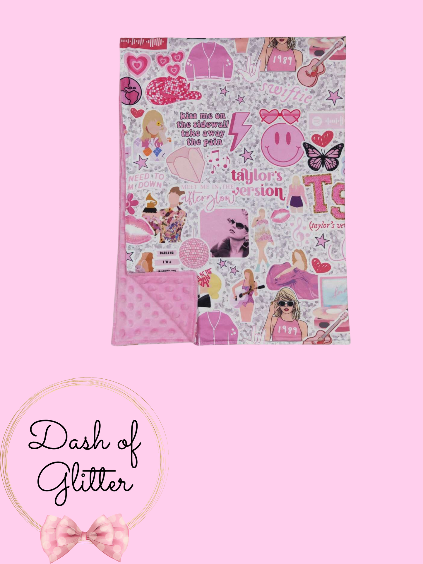 Pink TV Minky Blanket