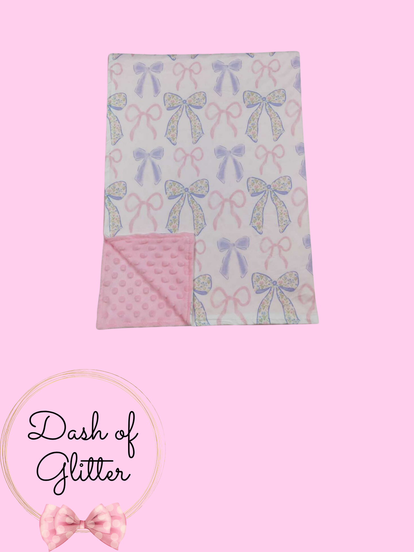 Pastel Coquette Minky Blanket