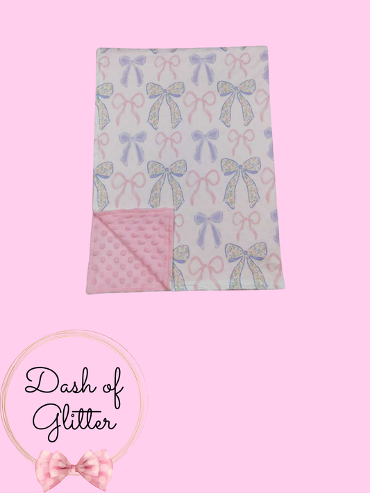 Pastel Coquette Minky Blanket