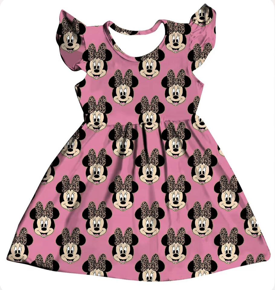 Pink & Leopard Mouse Dress
