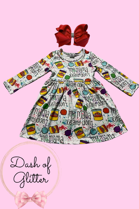 Mama Don't Play-Doh Dress