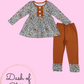 Fall Floral Pant Set