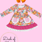 Pink Floral Pumpkin Dress