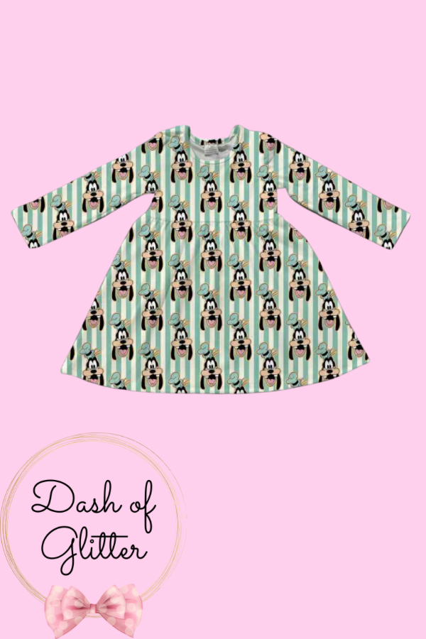 Mint Stripe Goof Dress