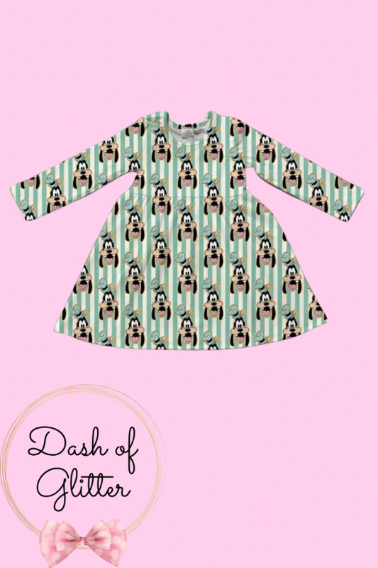 Mint Stripe Goof Dress