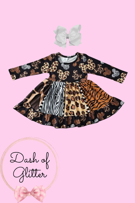 Animal Kingdom Panel Dress