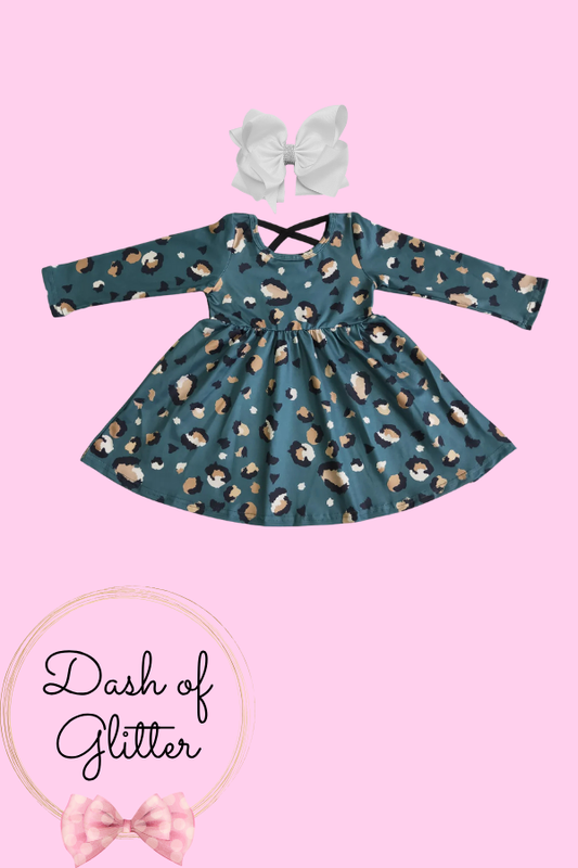 Jade & Gold Leopard Dress