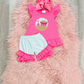 Pink Beach Short Set