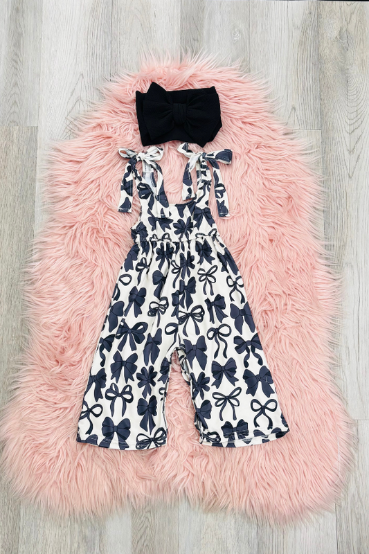 Black Coquette Romper