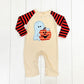 Stripe Pumpkin & Ghost Romper