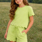 Light Green Scallop Lounge Set